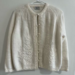 Vintage Bridal Embroidered Wedding Cardigan